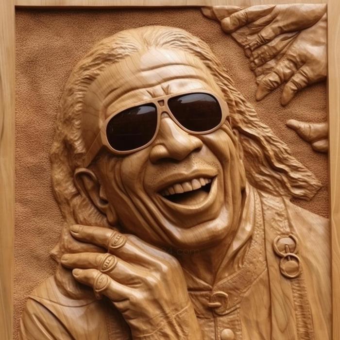 Famous (Stevie Wonder 1, 3DFMS_6856) 3D models for cnc